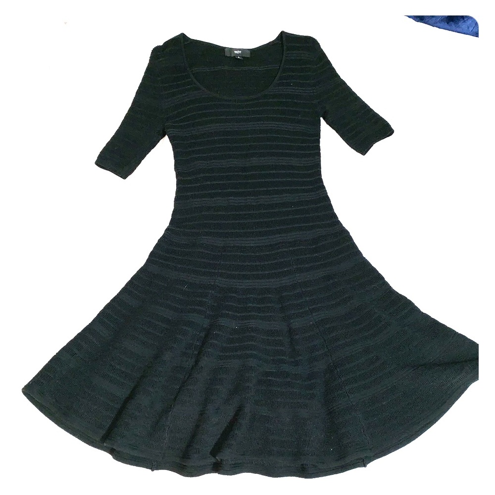 Black Midi Sweater Dress